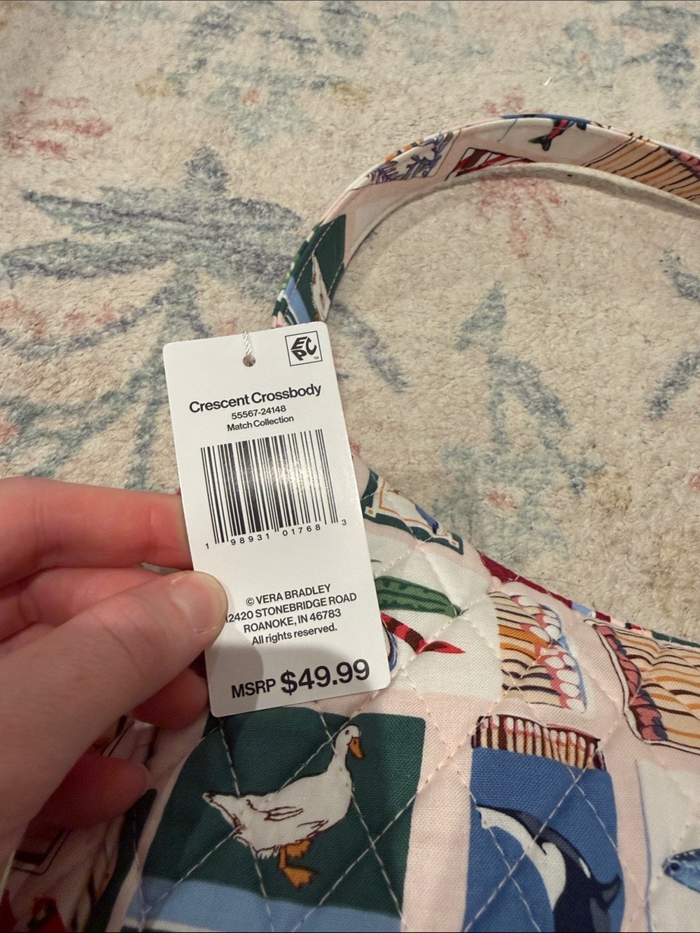 NWT Vera Bradley for Target Crescent Crossbody in Match Collection - Picture 3 of 3